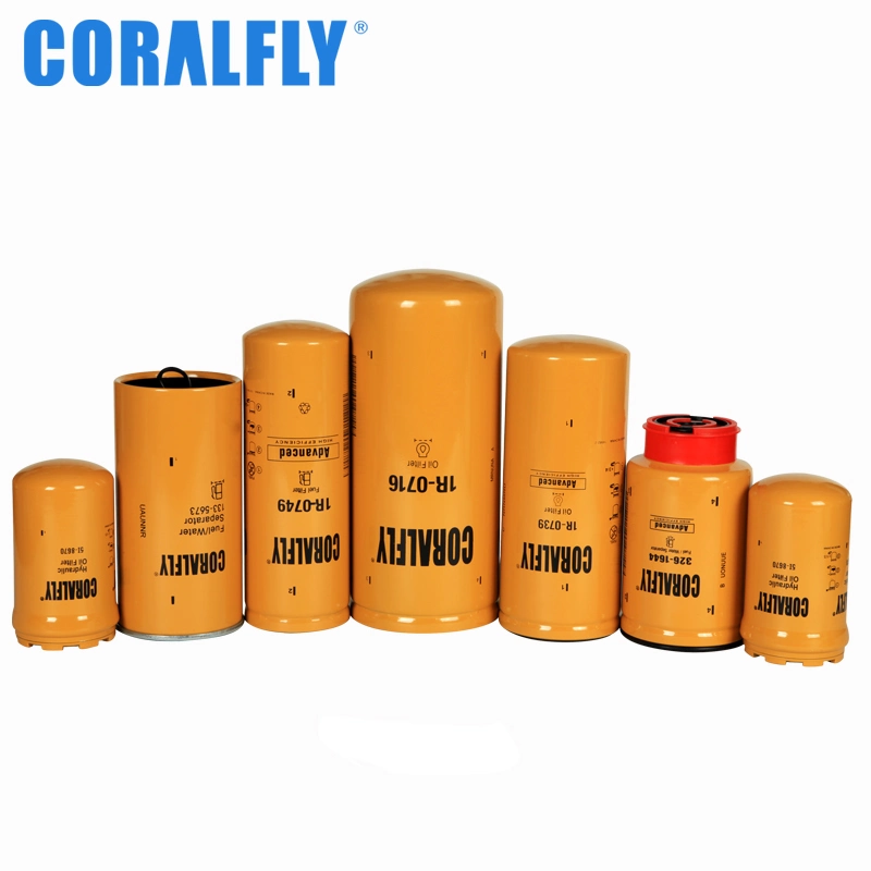 Coralfly Spin-on Excavator Roller Bulldozer Truck Marine Fuel Filters 1r0750 1r-0750 Water Separator1r 0750 for Caterpillar Fuel Filters